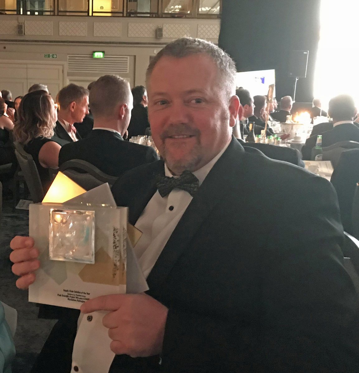 A BIG contrats to our parent company @MacfarlanePKG on winning Supply Chain Solution of the year at the #UKPackagingAwards last night for the “Peak Scientific Project McLaren Exhibition Pack”, which included #Airsac inflatable packaging