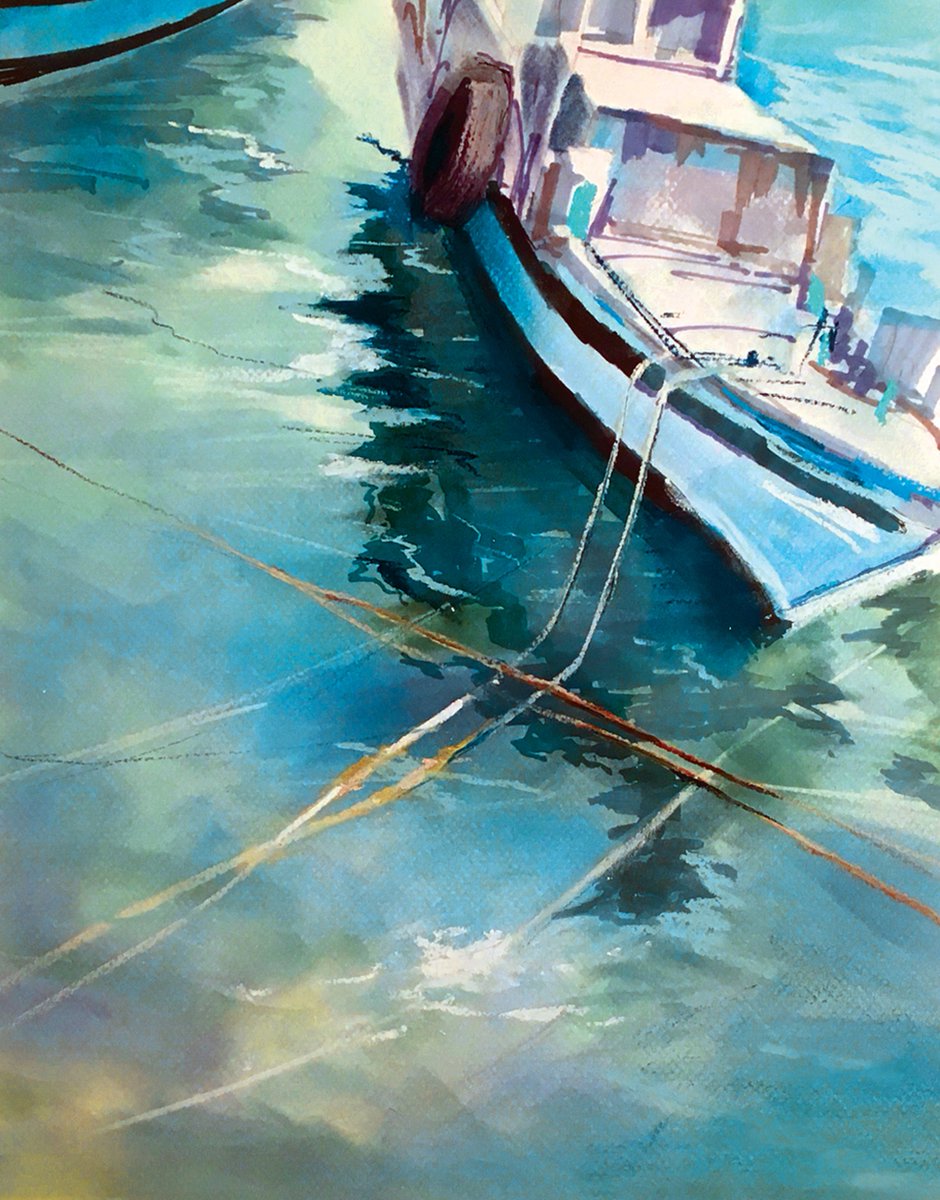 Working with 2 transparent mediums, Panpastel and promarkers on Canson Mi Teintes on <a href="/CansonPaper/">Canson</a> Mi Tientes pastel paper (white). Pan Pastel <a href="/panpastel/">PanPastel</a> #thenewdrywatercolour . No tooth compromised meaning easier to work. Pastel is now tranparent. YES