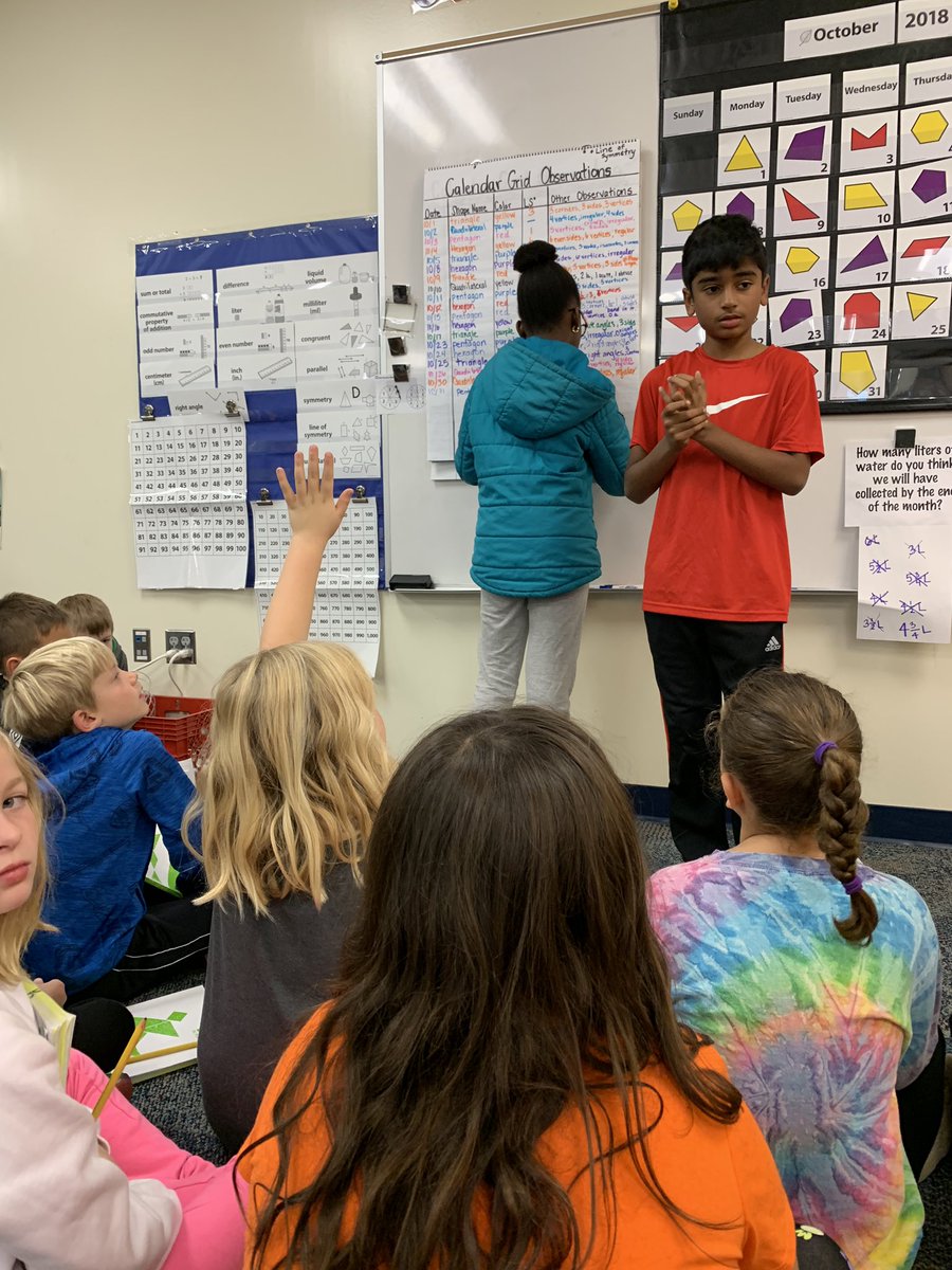 MrsDrill3rd's tweet photo. Things are getting spooky this morning in math. Students as teachers. #gwgreats @MrsTewksbury3rd https://t.co/bQeCnzCv49