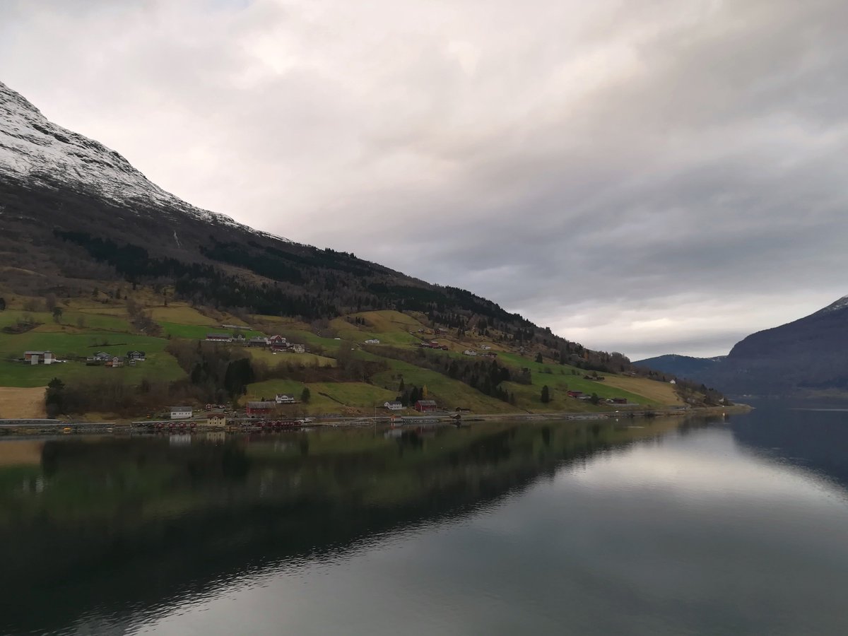 ...after a stormy day to find such quiet and beautiful place...speechless <a href="/msMagellan/">MS Magellan</a>. Olden today and then on our way to pass the Arctic Circle! Perhaps @MVAzores can share some Northern Lights with us, sharing is caring;) @CMVoyages