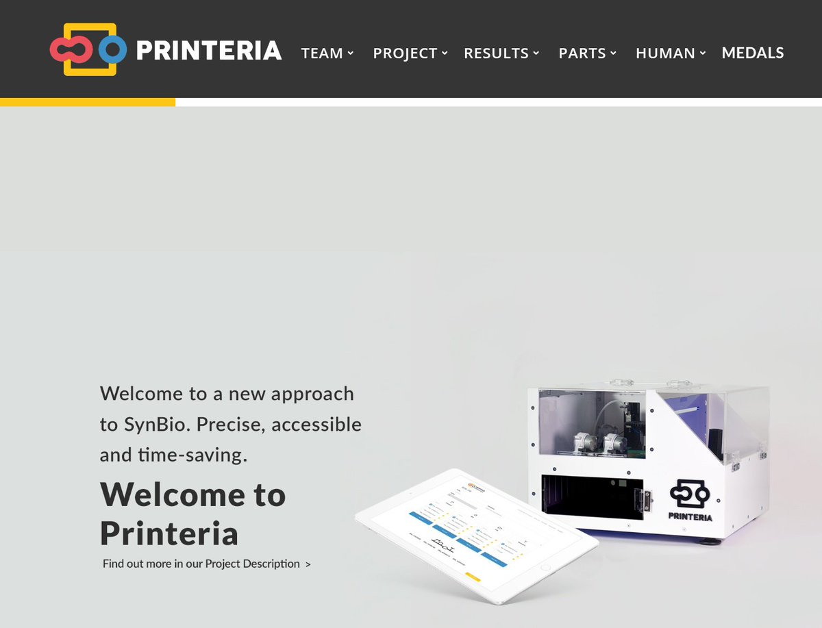 Spanish <a href="/UPVigem/">Valencia UPV iGEM</a> team wins World's Largest Synthetic Biology Event #iGEM2018's #GiantJamboree with #Printeria, a fully-equipped bioengineering device capable of modifying bacteria to obtain tangible phenotypes goo.gl/2Uwba3