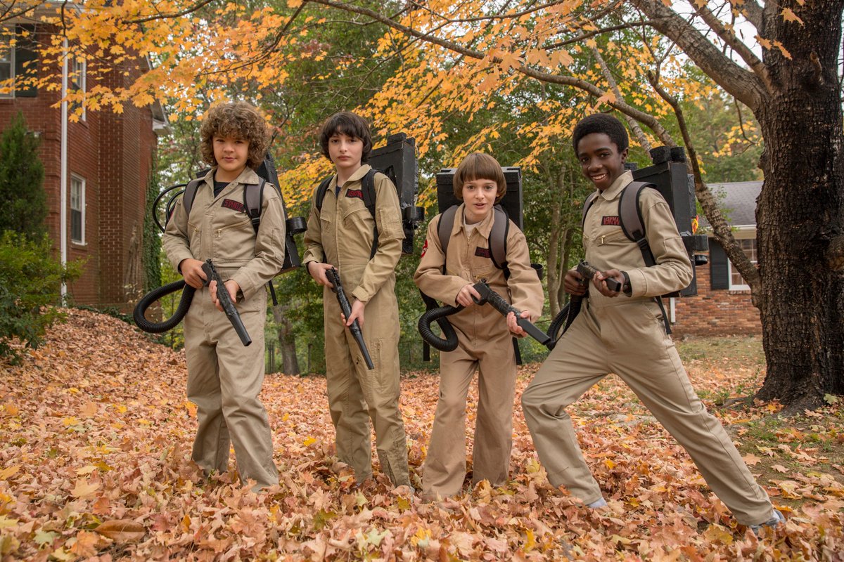 Stranger_Things's tweet photo. we love four spooky boys https://t.co/mjvpaiEymu