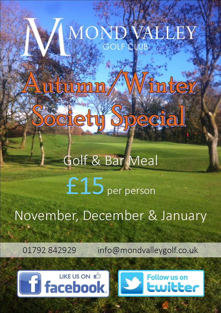 Book your Society this Autumn/Winter @mondvalleygolf #winterdeals #Golf #societygolf ⛳️🎃