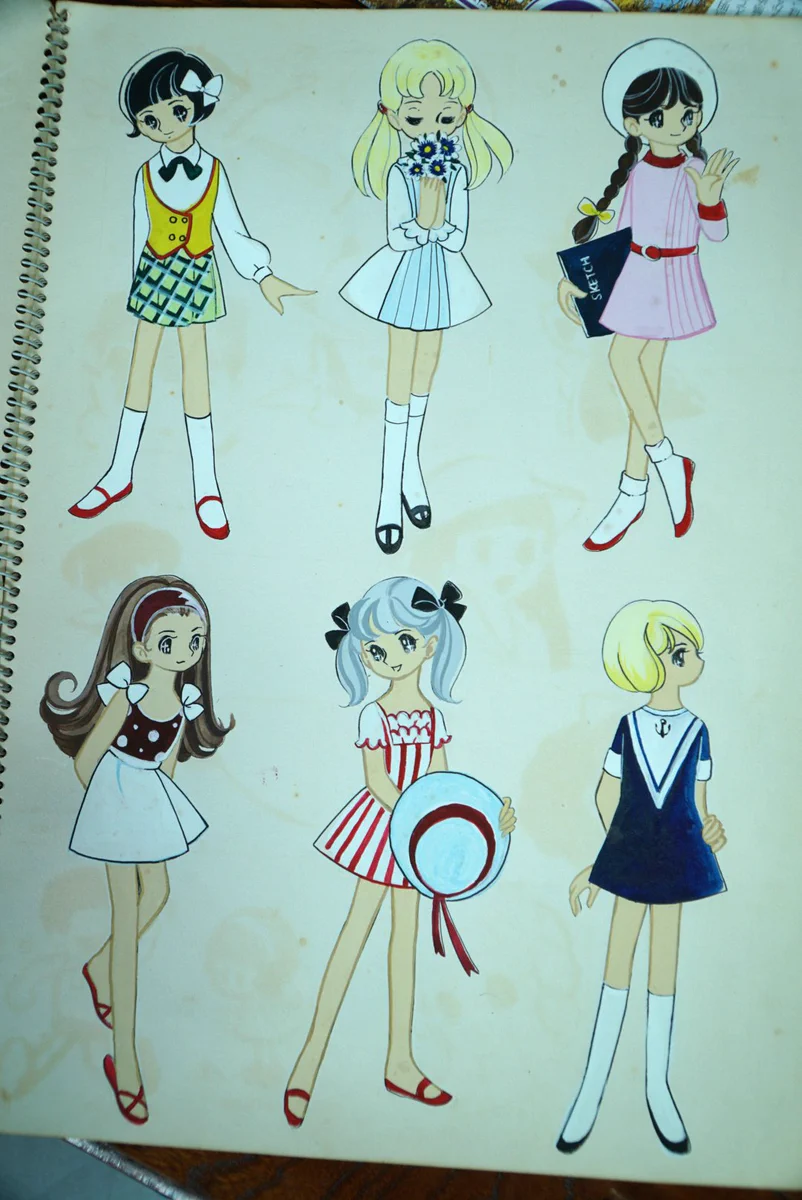 50年前に母親が描いたイラストにびっくり！！今でも通用する可愛らしさwww