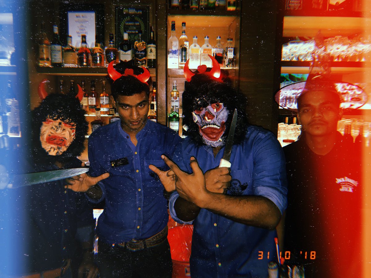 The House, The Bar &amp; The Bartenders are all set for the scariest night of the year. Are you? ☠️
.
.
Drop by Monkey Bar’s Haunted House for some boo-zy drinks &amp; scrumptious food. Let’s get spoooky folks 🎃
.
.
.
.
#halloween #monkeybar #bandra #mumbai #cocktails