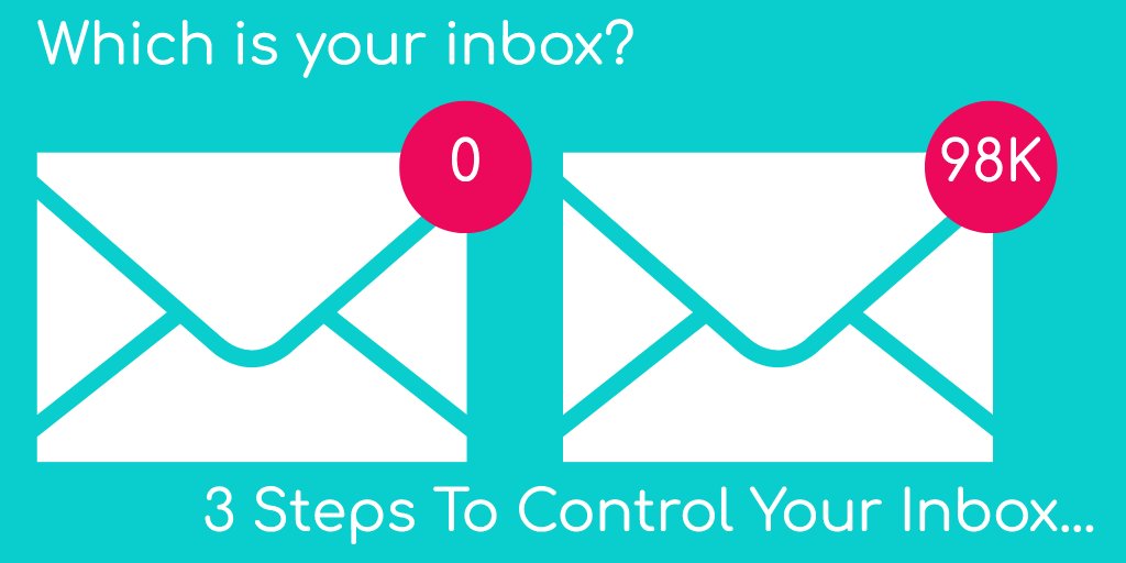 Are you drowning in unopened emails? Try these 3 secrets to getting your inbox under control once and for all - buff.ly/2wtk1WG
