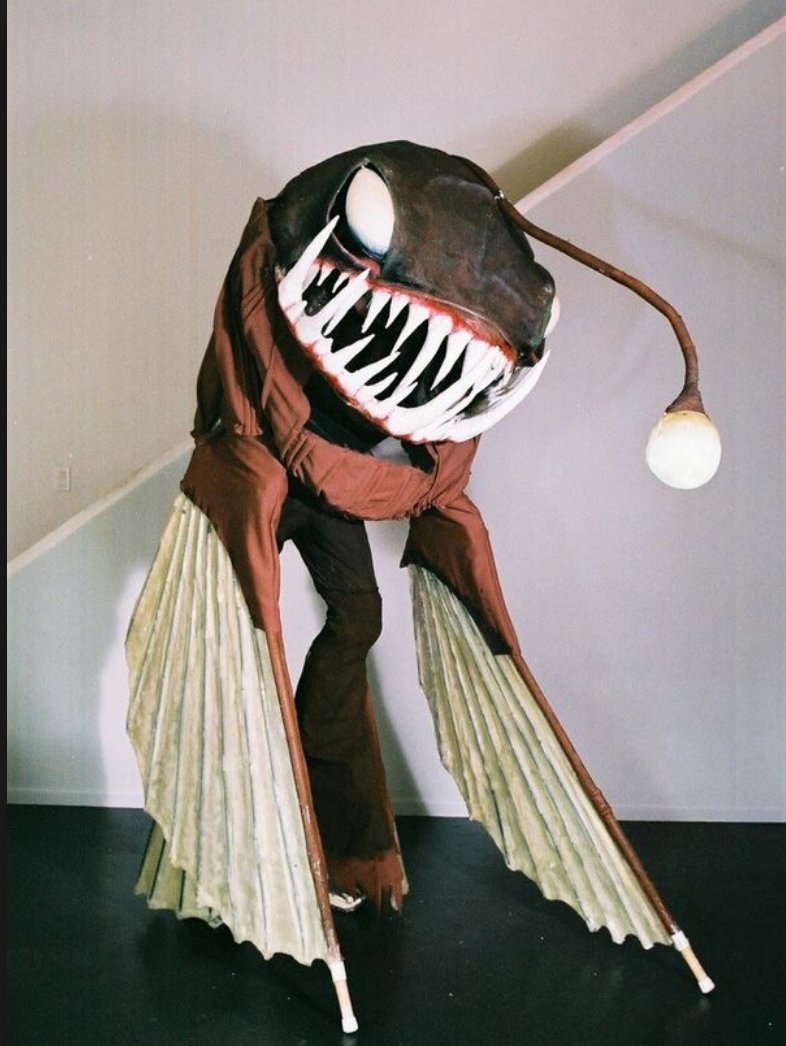 This is the best angler fish costume I've seen this year. Honorable mention  was less realistic *but* had a light-up head appendage. #MyFashionBlog, image size:786x1046