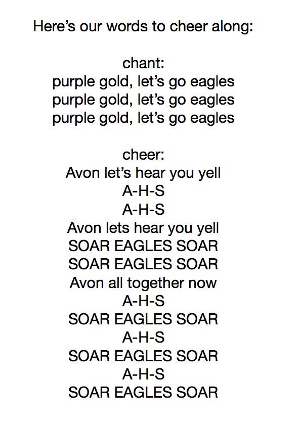 Avon Cheerleading On Twitter Swc Chant Cheer Come Out And Cheer On Your Cheerleaders Tickets Are Still On Sale For 6
