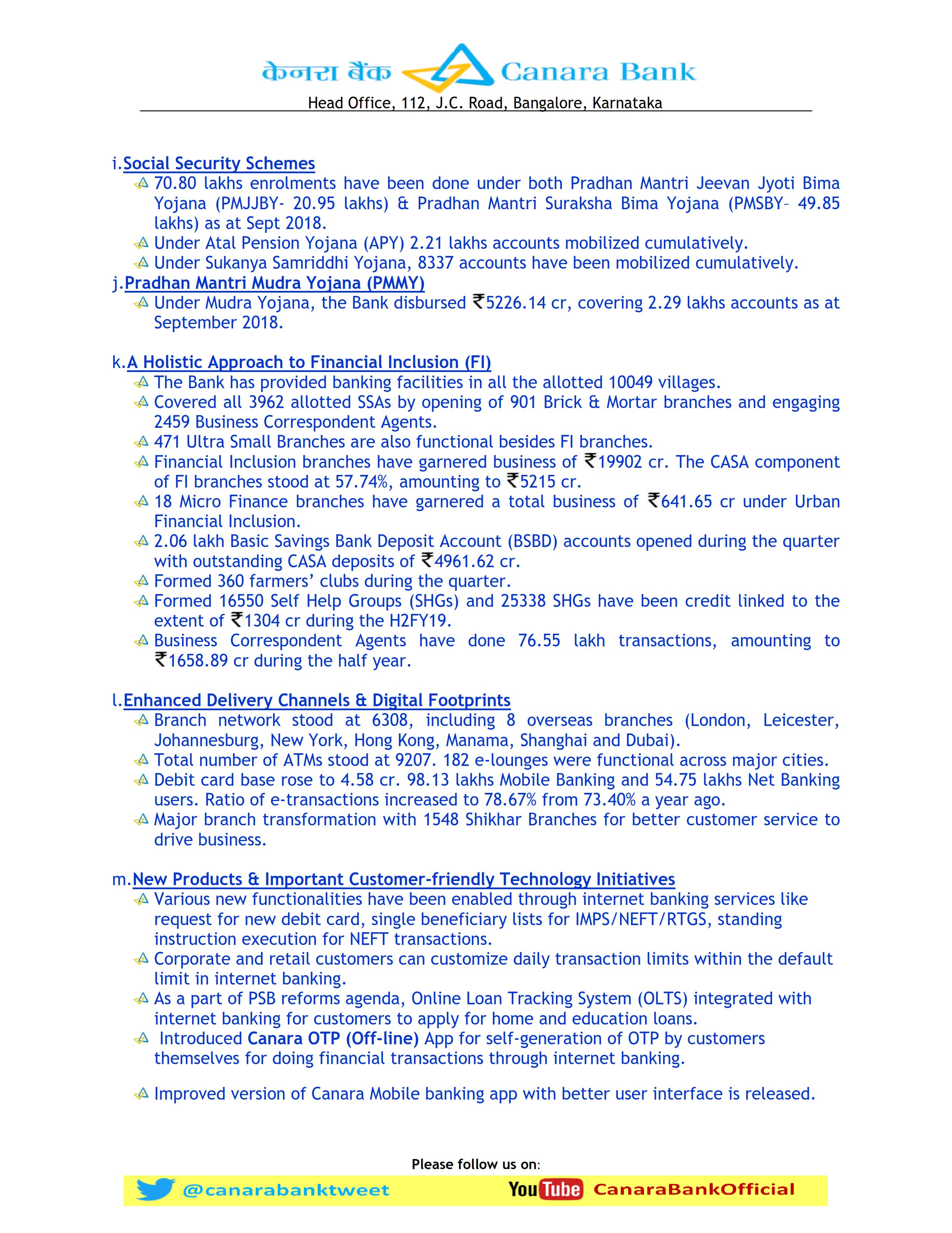 Canara Bank on X: &ldquo;Financial Results of @canarabanktweet for the 