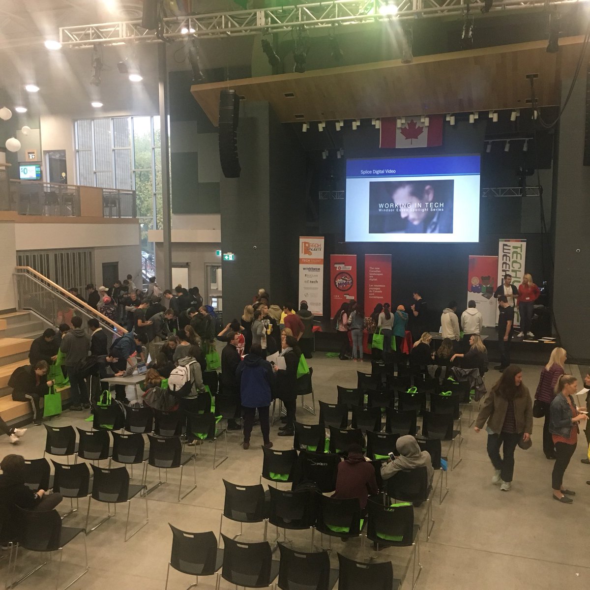 WorkforceWE's tweet photo. Happy Halloween and happy #TechTalentDay! We are here at @StClairCollege for Tech Week with @WEtechAlliance! https://t.co/WQ0FaINpJA