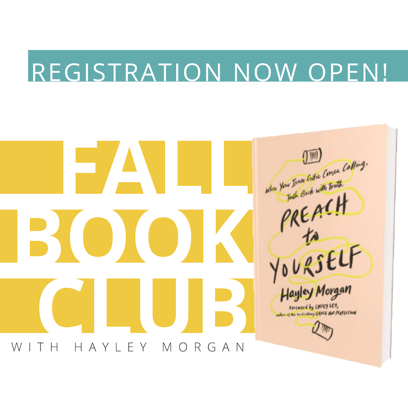 Zondervan's tweet photo. Break the cycle of doubting yourself, take God at His word, and talk back with truth!
Join @hayleyEmorgan and @faithgateway for the Preach to Yourself Book Club and #TalkBackWithTruth Challenge! 

Learn more and sign up here Sign up here 👉 https://t.co/Q7qMJEGESr https://t.co/NGgq6LVlXm