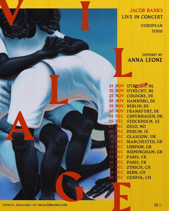Feeling very lucky to be able to team up with <a href="/mrjacobbanks/">Jacob Banks</a> for his tour around Europe in November/December! He’s amazing.