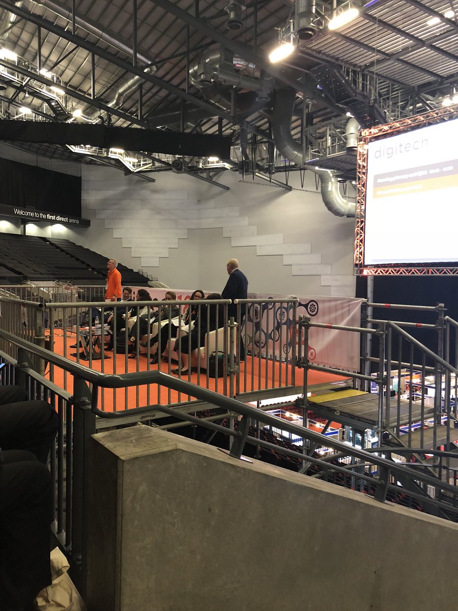 LisEvenstad's tweet image. Bit of a different setup for the plenary session at #digitech18