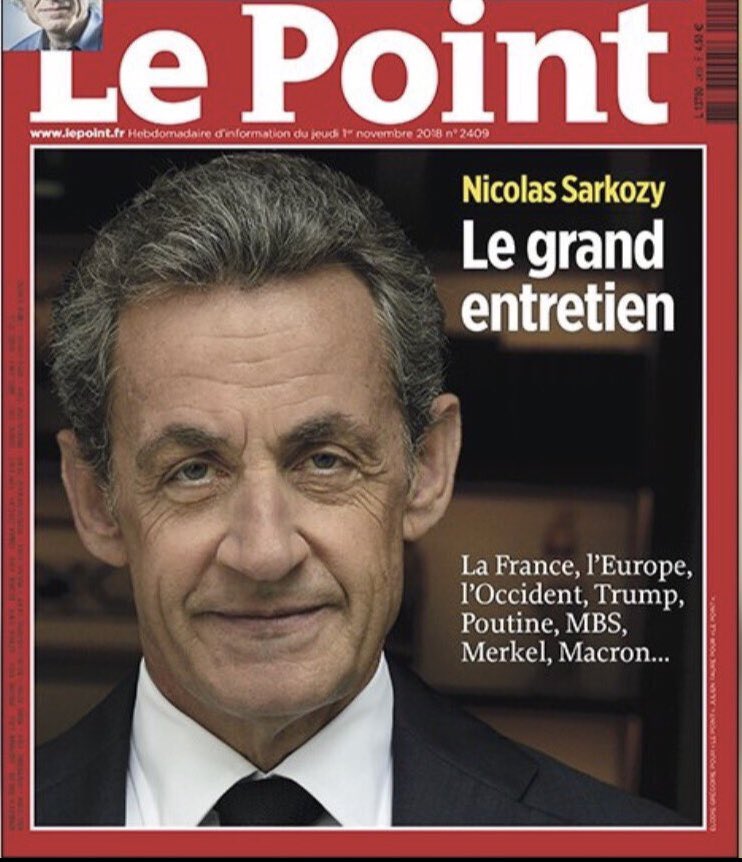 stephanetiki's tweet photo. Grande interview du Président @NicolasSarkozy dans @LePoint , de la hauteur face aux enjeux et une vision globale du monde d’aujourd’hui et de demain: « On ne discute pas avec l’extrémisme islamiste, on le combat. Nous voulons l'Europe, mais pas cette Europe. » #LePointSarkozy https://t.co/DGdnaDwDEj
