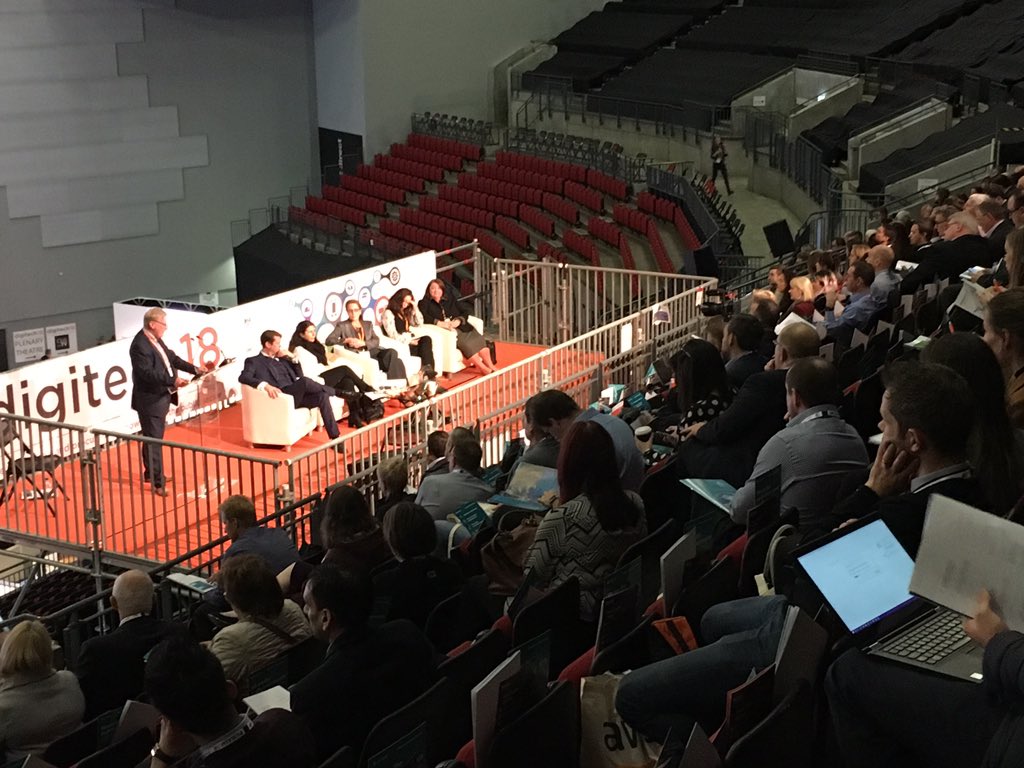 PublicSectorCo's tweet image. Plenary session has begun at #digitech18 - @gov_procurement - @GDSTeam