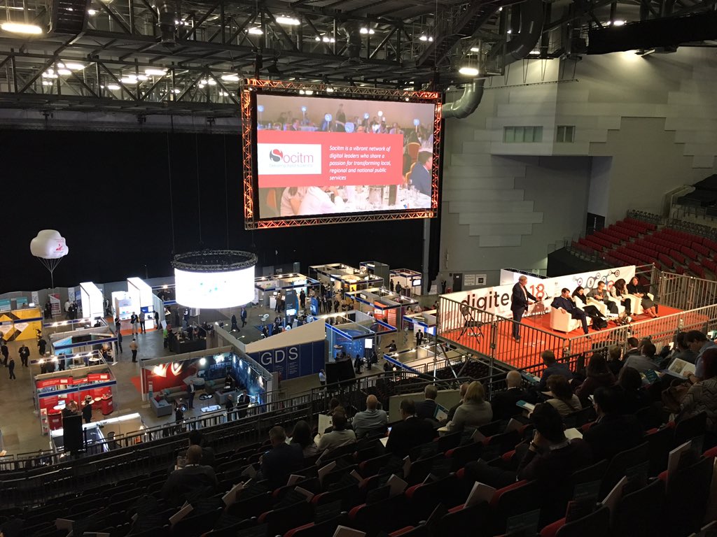 PublicSectorCo's tweet image. Plenary session has begun at #digitech18 - @gov_procurement - @GDSTeam