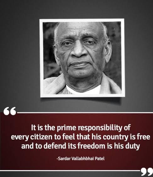 sahai_alankrita's tweet photo. Remembering these wise words by the 'Iron Man' of India  #SardarVallabhbhaiPatel #StatueOfUnity https://t.co/FEYBxiLMvD