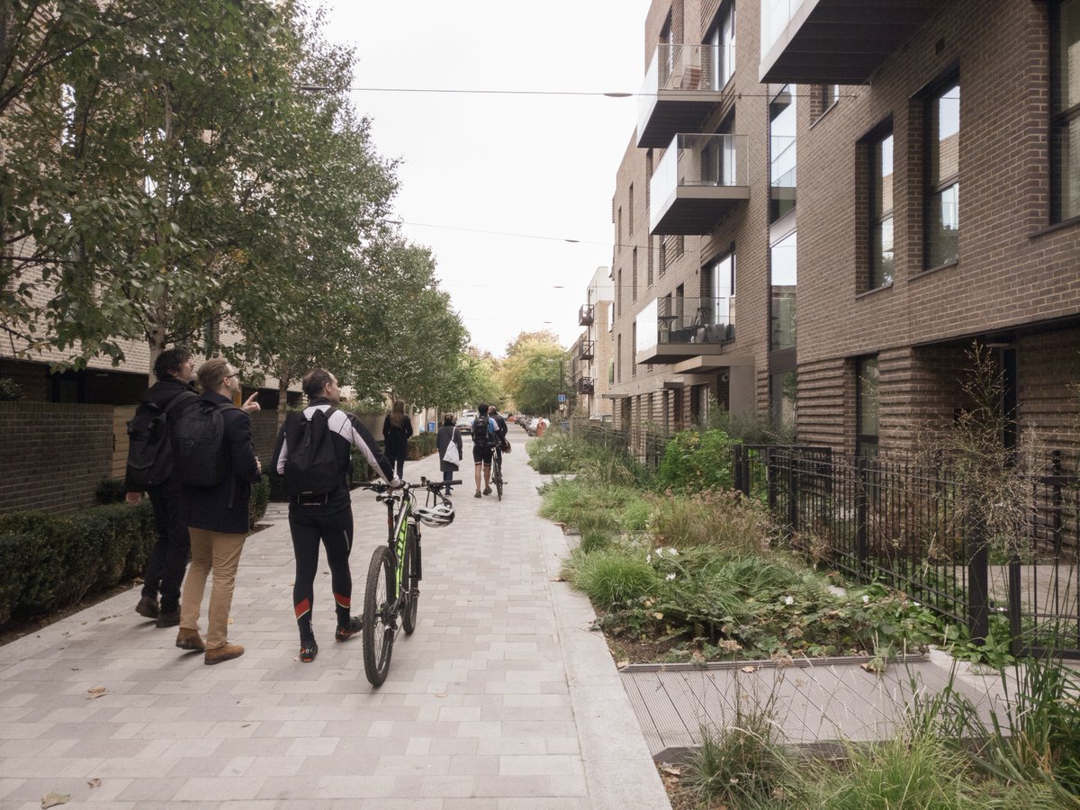 GRID_Architects's tweet photo. As part of our #CPD we enjoyed seeing different #housing typologies during our #studywalk around @ElephantPark by #Lendlease https://t.co/75ADFBIVPB