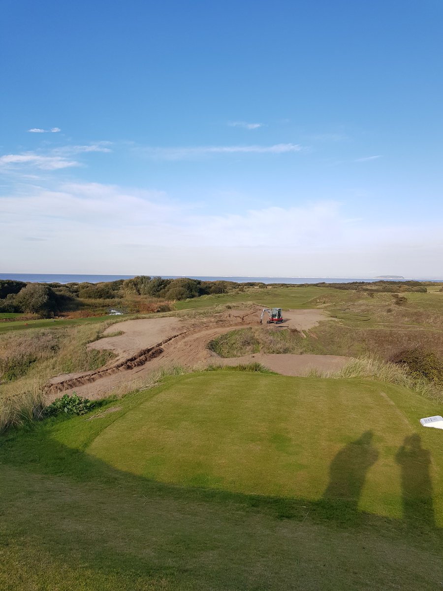 Nice to see the new 6th tees and walkway coming together ⛳ #golf #links #datview