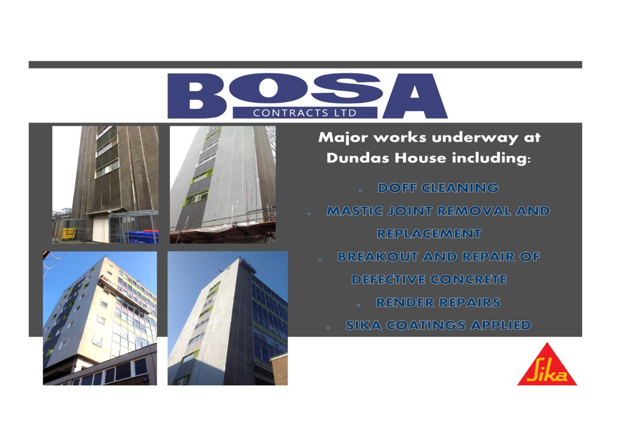 Take a look at how our latest project Dundas House is taking shape!  Using <a href="/SikaLimited/">Sika UK</a> repair products, we cant wait to see the finished result. #concreterepairs #renderrepair #sika #middlesbrough #dundashouse