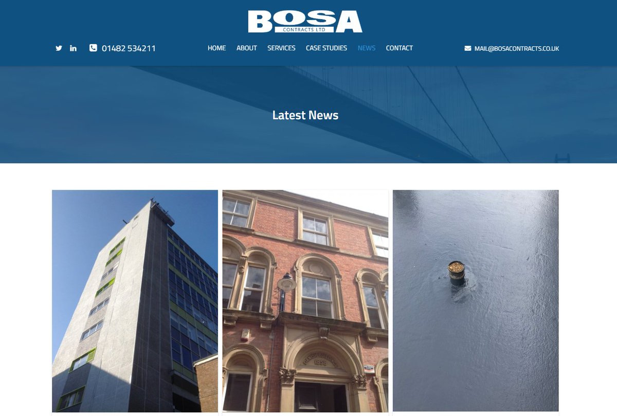 Take a look at our websites 'Latest News' pages to keep up to date on our upcoming and completed projects! bosacontracts.co.uk/news/