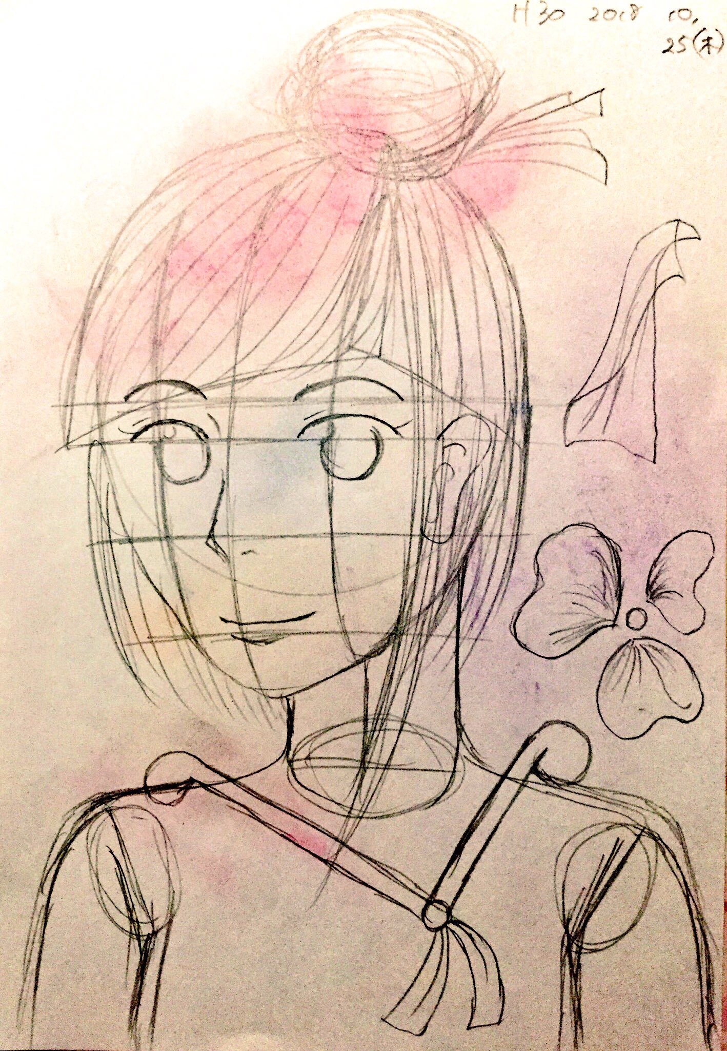 美亡月風呂 今年 絵 を色々応援頂けた 嬉しい 描きかけ 画材 鉛筆 鉛筆画 線画 水彩 水彩絵の具 パステル 色鉛筆 アナログ絵 下絵 絵描き人 スキャンアプリ綺麗 最近 は少し前を向けそう 前の いいね感謝 リア友もありがとう 人 再掲