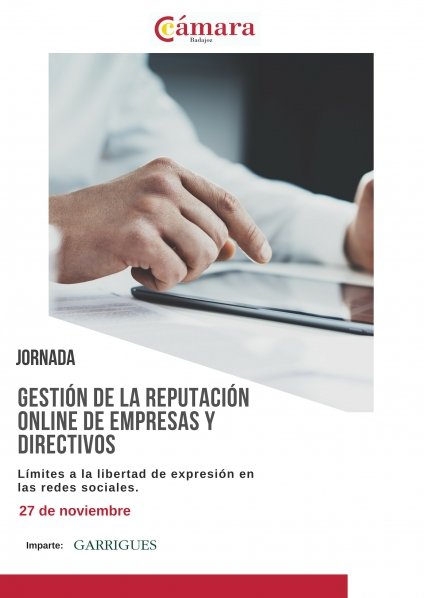 💻📝Próximo curso sobre "Gestión de la #reputación online de #empresas y #directivos. Límites a la libertad de expresión en las #RedesSociales". El 27 de noviembre: ow.ly/sPwb30mrm1f <a href="/garrigues_es/">Garrigues</a>