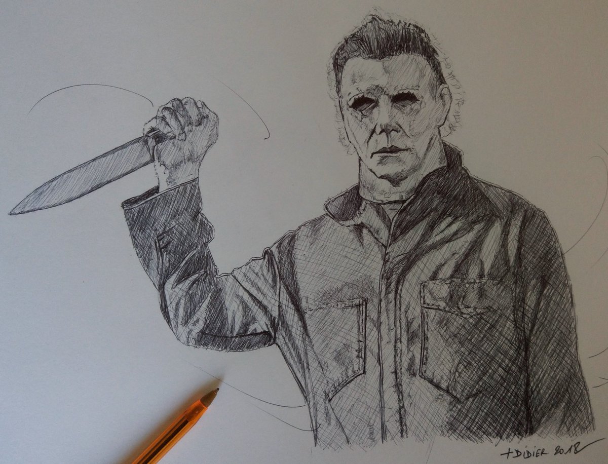 Cool Michael Myers Drawing.