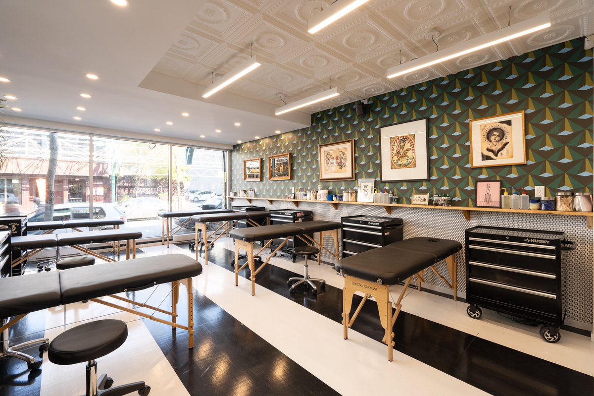 AssemblyGoods's tweet photo. Another shot of our most recent design project #assemblyhomedesign #interiordesign #hairsalon #tattooshop https://t.co/oPiwIzesJd