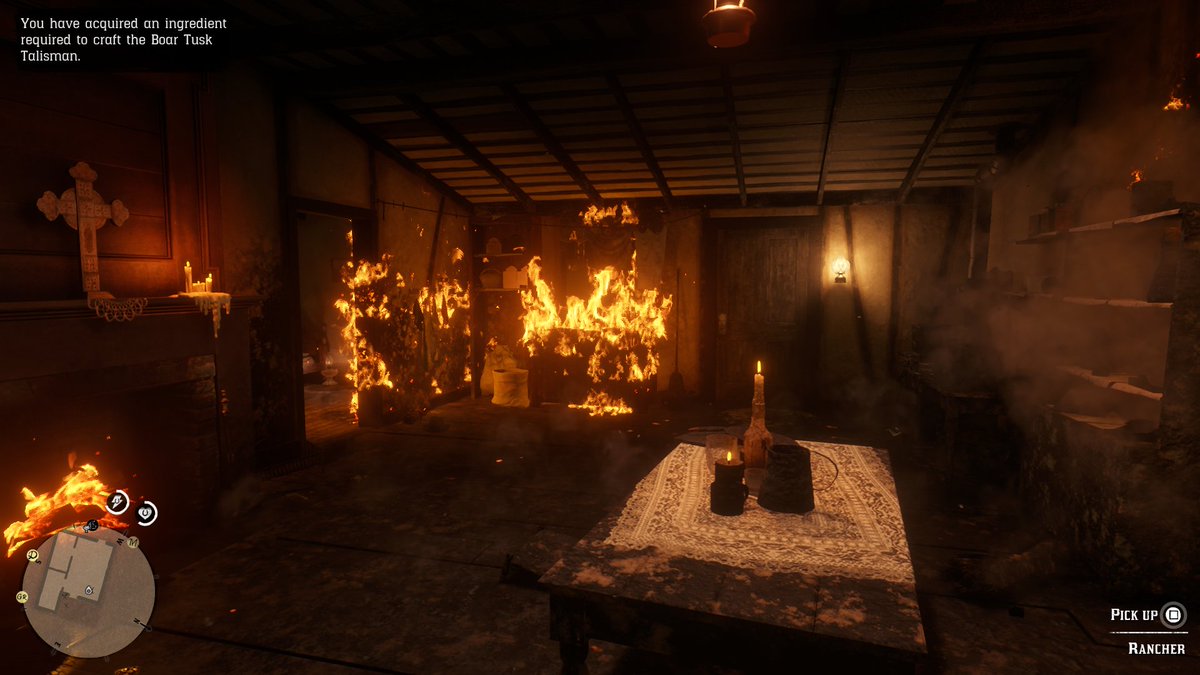 NickM5526's tweet photo. So you can set peoples houses on fire too. #RDR2 https://t.co/Vlxq9JHpMk