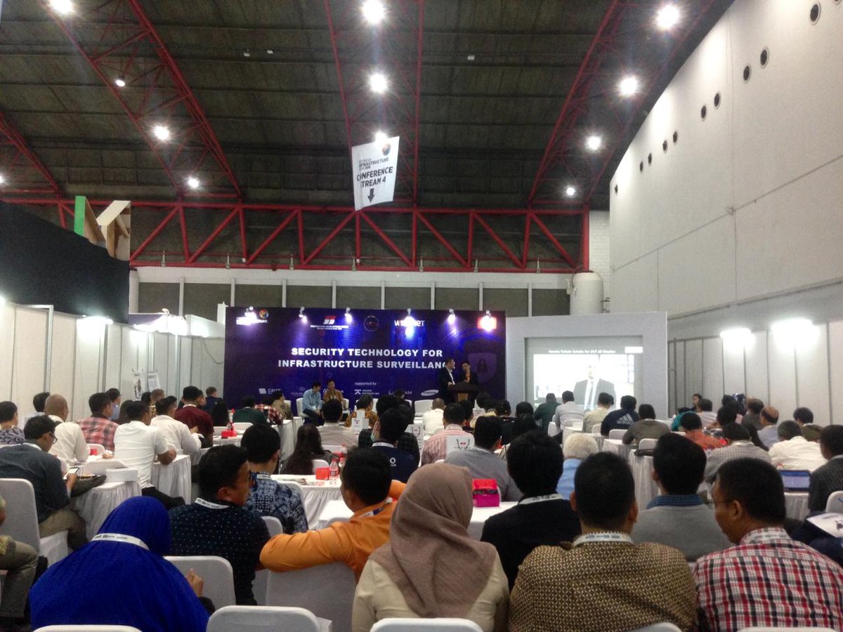 IIW_2018's tweet image. PT. Professtama Teknik Cemerlang and partners is engaging to raise the public awareness through this security technology seminar for infrastructure surveillance at IIW 2018. #IIW2018 #Infrasecurity