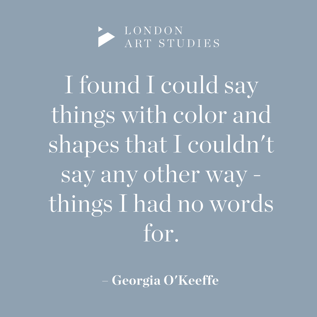 LndnArtStudies's tweet photo. Happy Birthday to Georgia O'Keeffe, who was #bornthisday in 1887. 

#LAS #LASloves #quoteoftheday #quotes #georgiaokeeffe https://t.co/0hD3RTCZwB