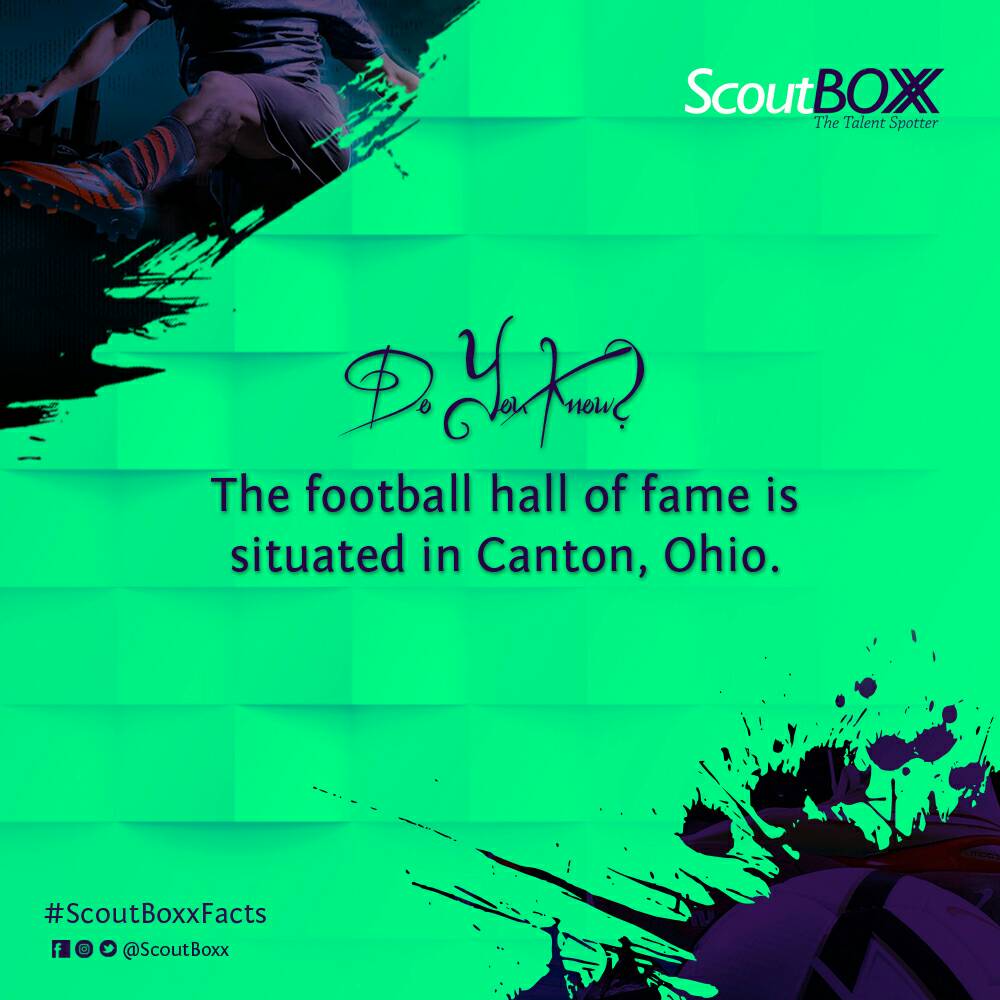 ScoutBoxx's tweet photo. The football hall of fame is situated in Canton, Ohio. https://t.co/Q9dwpBgots