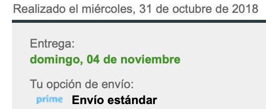 amazon entrega en domingo