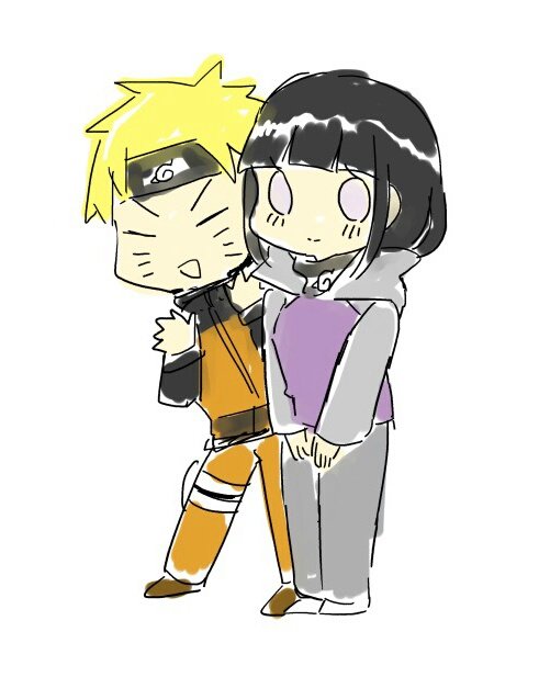 お友達から誕生日に貰ったナルヒナとハロウィンのお菓子として貰ったヒナタ 可 橘ひよりのイラスト