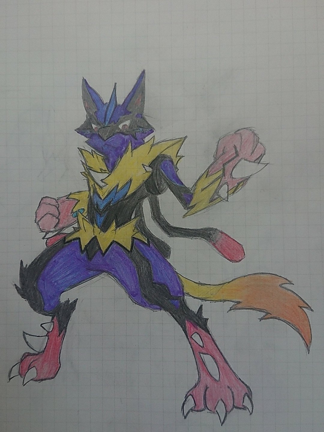 蜜熊 ポケ絵師 ルカリオとゼラオラを勝手に合成してみました 電気 格闘のポケモンでてほしい 合成ポケモン T Co 1lyk4ln7oa Twitter