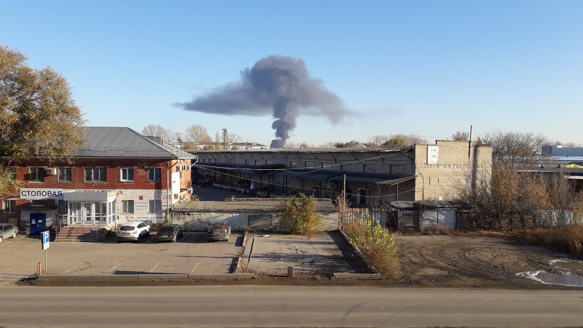 Что-то горит в Зубчаниновке или Смышляевке.