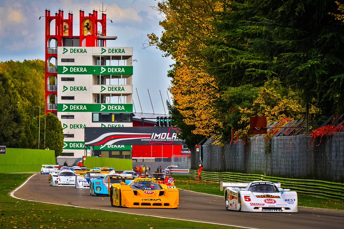 📸 l Wow, what a photo! Congratulations to BRDC Member <a href="/SteveTandy1/">Steve Tandy</a> on his win and second place at Imola this last weekend in his Group C Spice. Brilliant results, well done Steve! 👏🏼🏁