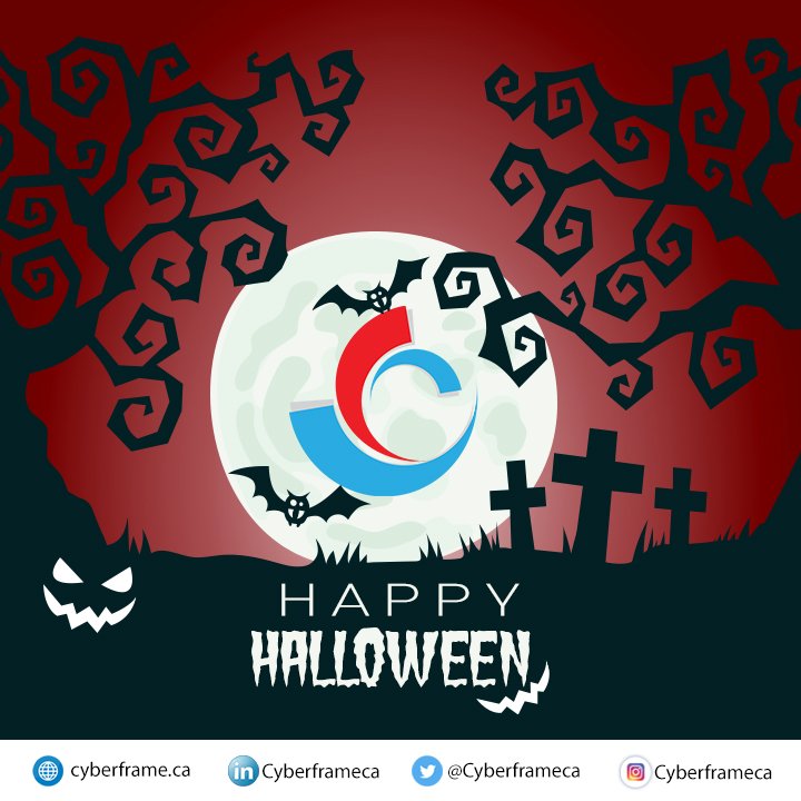 Cyberframeca's tweet image. Celebrate this Halloween Eve with your best Halloween costume and playing tricks with your friends and family. We wish you all Happy Halloween Day.

#HalloweenEve #HalloweenDay #Celebration #TricknTreat #Family #Friends #Ontario