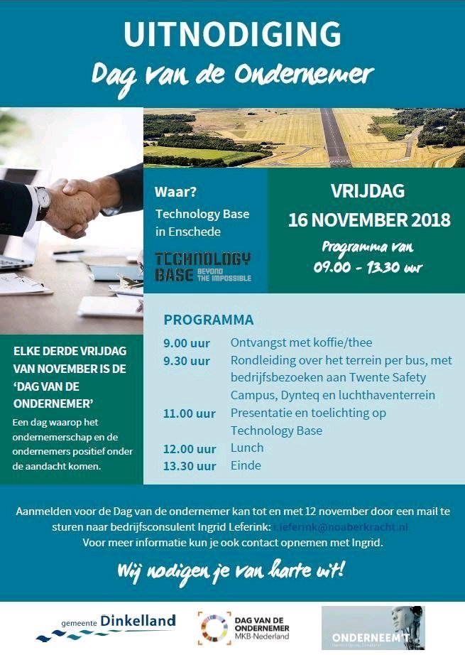 ingrid_imj's tweet image. Ondernemers in Dinkelland, vrijdag 16 november 2018 is het de Dag van de Ondernemer. Ook in Dinkelland doen we hier weer graag aan mee. Hieronder de uitnodiging 👇. Geef je uiterlijk 12 november op via goo.gl/forms/GNVh1cLh… . #dagvandeondernemer #dinkelland