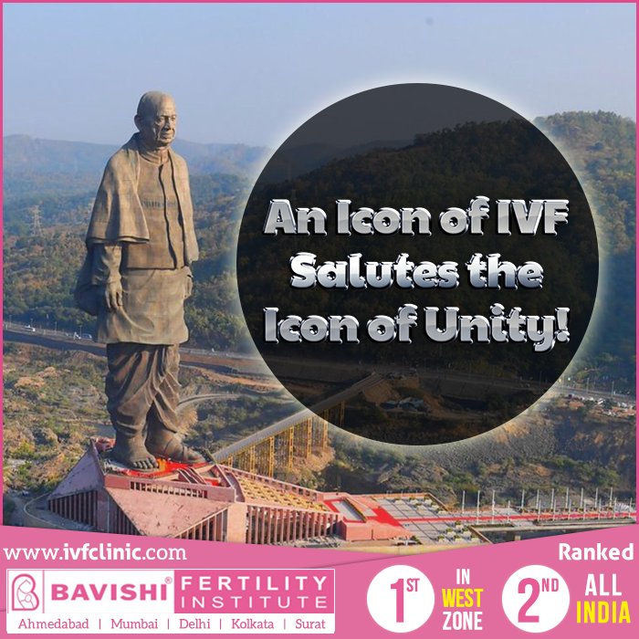 Bavishi_IVF's tweet image. An Icon of IVF salutes the Icon of Unity. :) #SardarVallabhbhaiPatel #Statuteofunity
