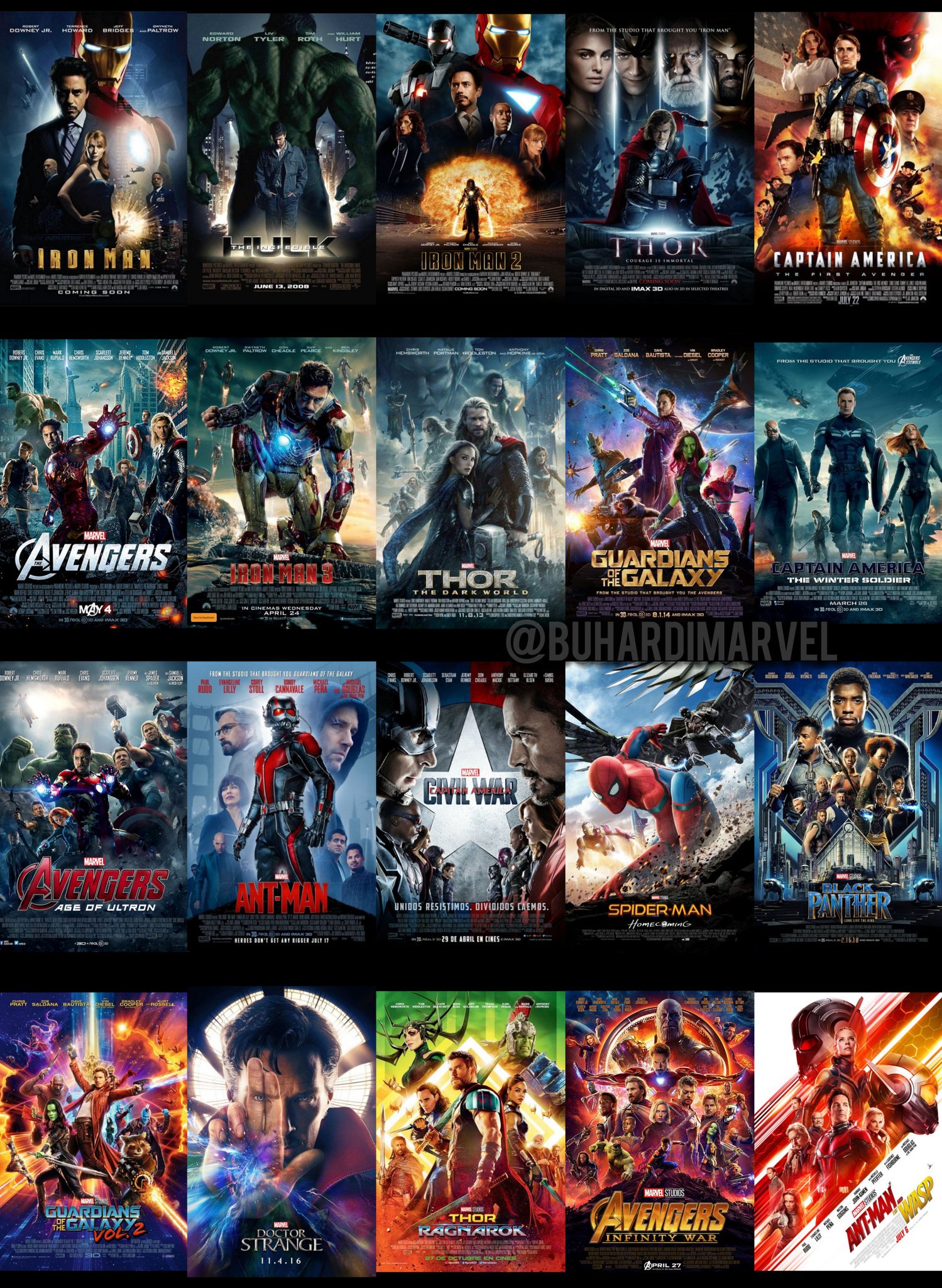 Liste Des Avengers Dans L Ordre La Buhardilla Marvel ︽ ︽ on Twitter: "El maratón hacia 'AVENGERS 4
