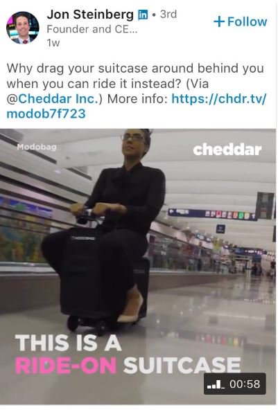 cheddar ride on suitcase