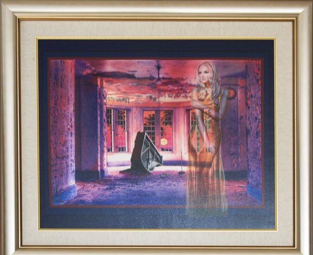 AlbynGallery's tweet image. Adam Scott-Rote’s eerie art feels particularly apt for #Halloween!