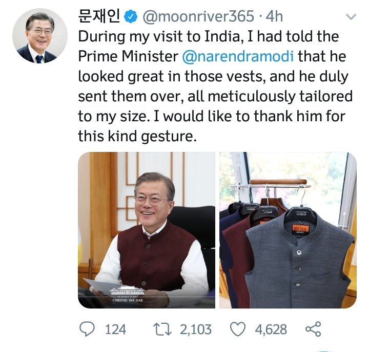 arunkumarpalott's tweet image. #korran President @moonriver365 in #NarendraModi Look 
#ModiJacket