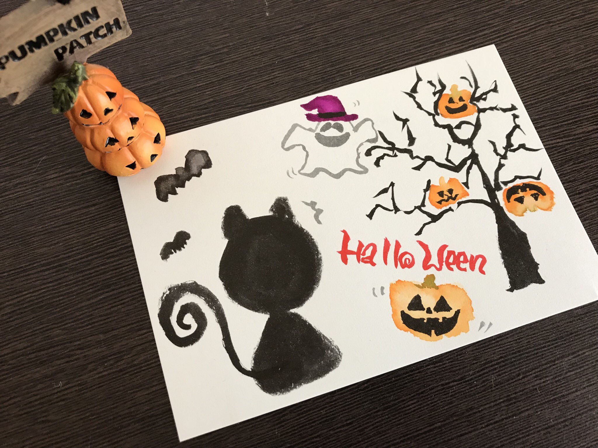 はぴねす ここゆ ハッピーハロウィン ハロウィン 筆文字あーと 筆文字デザイン カラー筆ペン はぴねす Cocoyu T Co S7rweshrqo Twitter