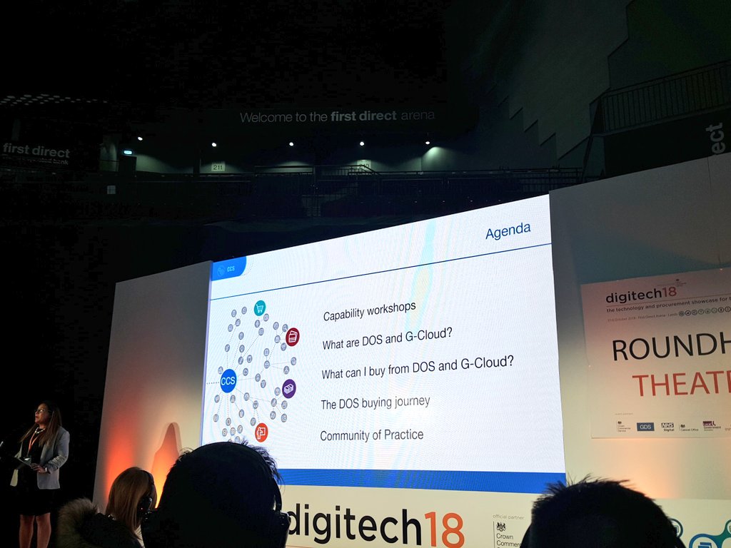 gov_procurement's tweet image. Our own @EmiliaCedeno82 is now discussing building capability within the public sector through the #digitalbuyingcommunity in the Roundhey theatre at #digitech18 Great work from our digital services team!
