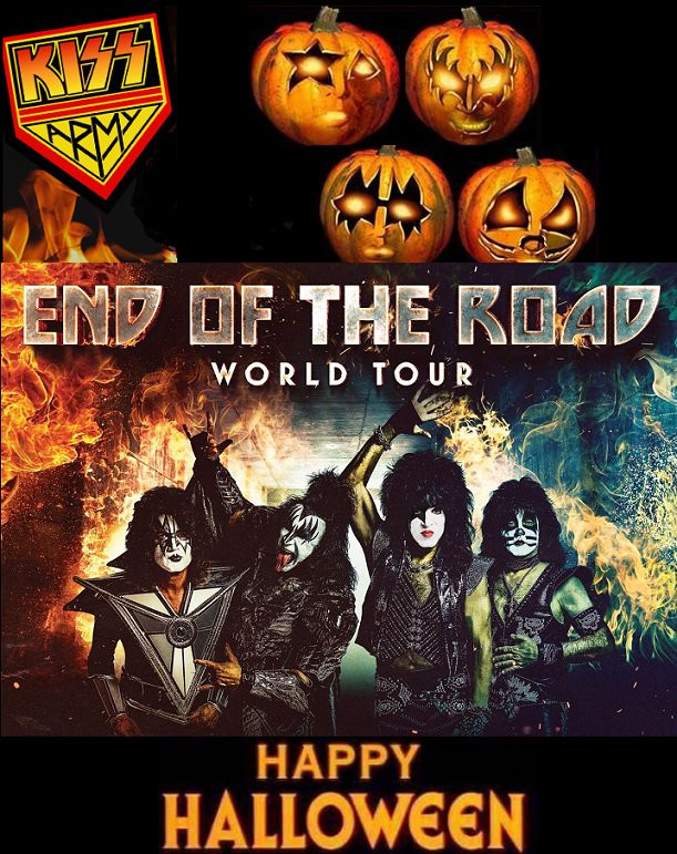 Happy #Halloween! The #KISSArmy presale begins today at KISSONLINE.com/tour #EndOfTheRoad