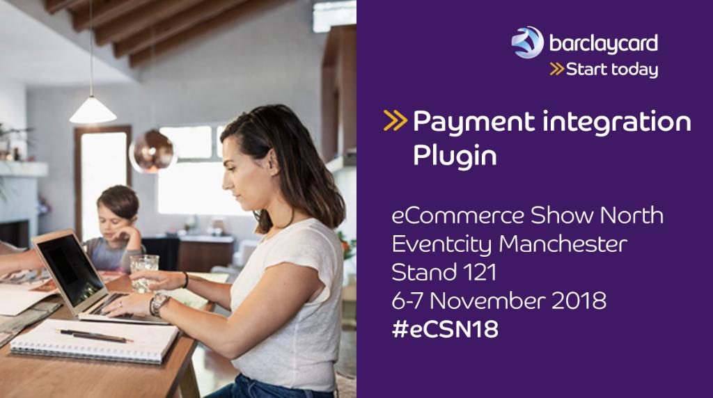 The <a href="/eCommerceShowN/">eCommerce Show North</a> in Manchester is fast approaching. If you're coming along, be sure to pay our experts a visit at stand 121 to speak about our secure #payment gateway👉barclaycard.co/2AteXEs