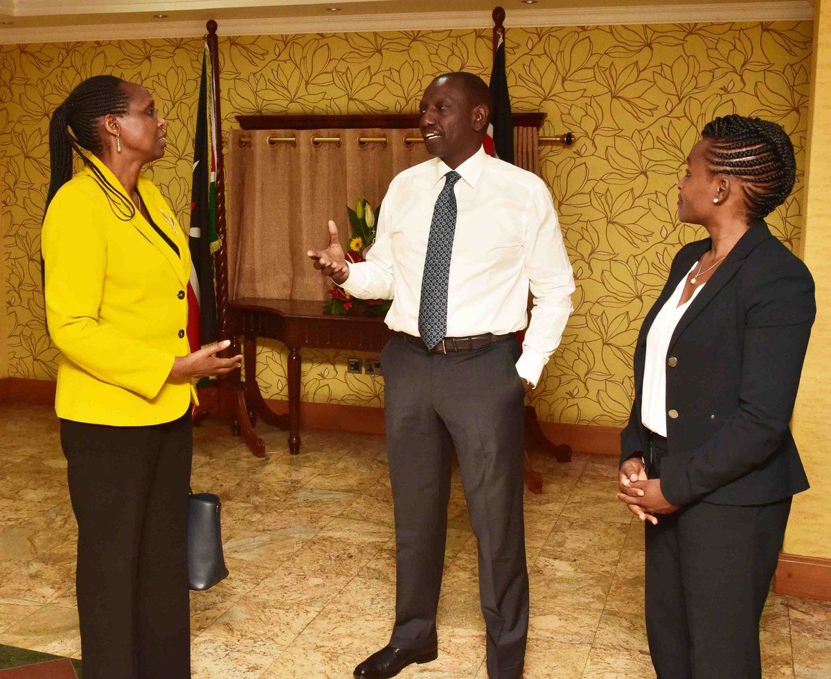 WilliamsRuto's tweet photo. During a meeting with AGRA officials led by President Agnes Kalibata at the Harambee Annex office, Nairobi County. https://t.co/Q4dBt7zrze